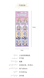 2pcs Ins Korean Style Anime Girl Scrapbooking Stickers Collage Diary Journal DIY Craft Aesthetics Decorative Stickers Stationery (ONLINE ORDER ONLY)
