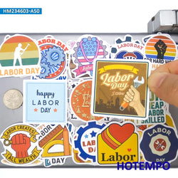 20/30/50Pieces Working Class Funny Retro Labor Day Stickers for Car Motorcycle Bike Scrapbook Luggage Phone Laptop Sticker Toys (Online Order Only)