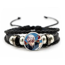 Demon Slayer Bracelet: Tanjiro & Nezuko Leather Charm (ONLINE ORDER ONLY)