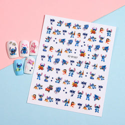 1PCS Disney Mickey Series Nail Stickers Cute 3D Minnie Nail Decorations Valentine's Day Christmas Self-Adhesive Nail Supplies *& (ONLINE ORDER ONLY)