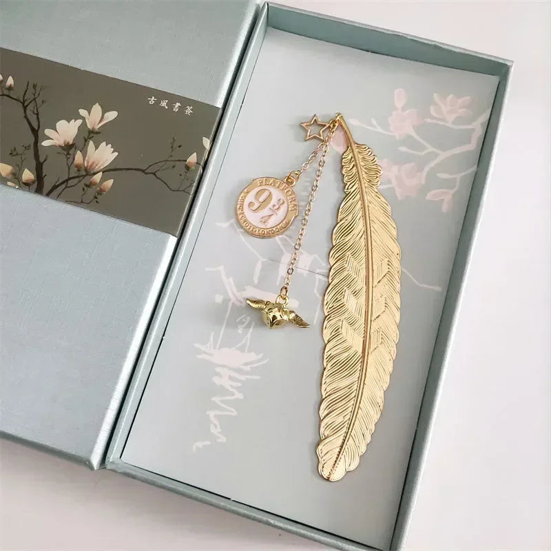 Harry Potter Gold Feather Bookmark - 13 Variants (ONLINE ORDER ONLY)