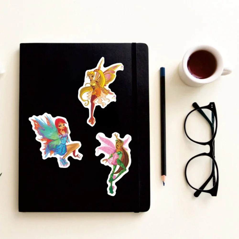 10/50Pcs Cartoon butterfly fairy Graffiti Waterproof Skateboard Travel Suitcase Phone Laptop Luggage Stickers Cute (ONLINE ORDER ONLY)