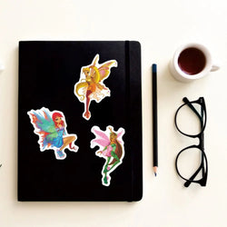 10/50Pcs Cartoon butterfly fairy Graffiti Waterproof Skateboard Travel Suitcase Phone Laptop Luggage Stickers Cute (ONLINE ORDER ONLY)