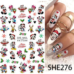 1PCS Disney Mickey Series Nail Stickers Cute 3D Minnie Nail Decorations Valentine's Day Christmas Self-Adhesive Nail Supplies *& (ONLINE ORDER ONLY)