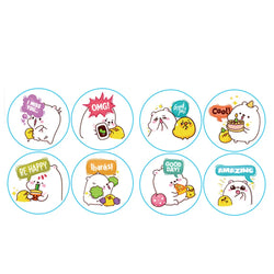 100-500pcs Children's Stickers New Small Animal Cartoon Sticker for Kids Gift Packaging Label Reward Stationery Stickers (Online Order Only)