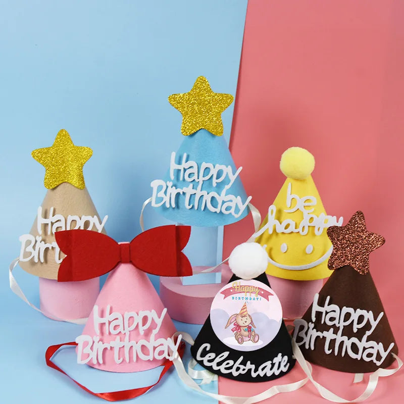 100-500pcs Cute Happy Birthday Stickers Children's Birthday Party Gift Sealing Decorations Greeting Card Labels (ONLINE ORDER ONLY)