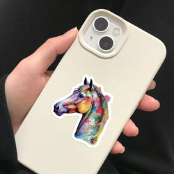 60PCS Horse Funny Animals Stickers Toy DIY Kids Notebook Luggage Motorcycle Laptop Refrigerator Decals Graffiti sticker (ONLINE ORDER ONLY)