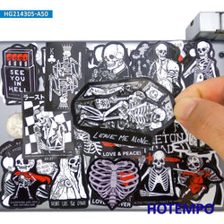 20/30/50Pieces Dark Style Humor Slogan Funny Skeleton Stickers for Phone Motorcycle Car Bike Suitcase Skateboard Laptop Sticker (Online Order Only)