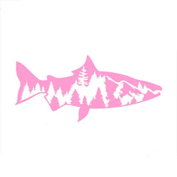 Fishing Mountain For Car Sticker Computer Laptop Stickers Exterior Accessories Decorations Window Die Cutting PVC Vinyl Decals (ONLINE ORDER ONLY)