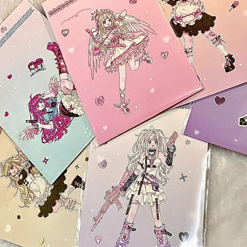 New Cute Cool Sweet Maid Girl Stickers Diary Scrapbooking DIY Album Decoration Sticker Aesthetic Personalized Kawaii Stationery (ONLINE ORDER ONLY)