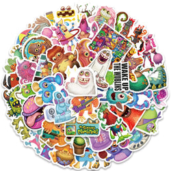 10/30/50PCS Game My Singing Monster Stickers Cartoon Decals Kids Toys Laptop Phone Luggage Skateboard Bike DIY Sticker Graffiti (ONLINE ORDER ONLY)