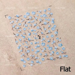 Romantic Cherry Blossom Sakura Flower Petal Leaf Self Adhesive Nail Art Stickers Rhinestone Shiny Flat Petalage Manicure Decals (ONLINE ORDER ONLY)