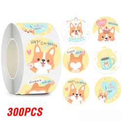 100-500pcs Kids Reward Stickers Puppy Dog Cat Encouragement Labels for Teachers Cute Animals Sticker Stationery Pegatinas (ONLINE ORDER ONLY)