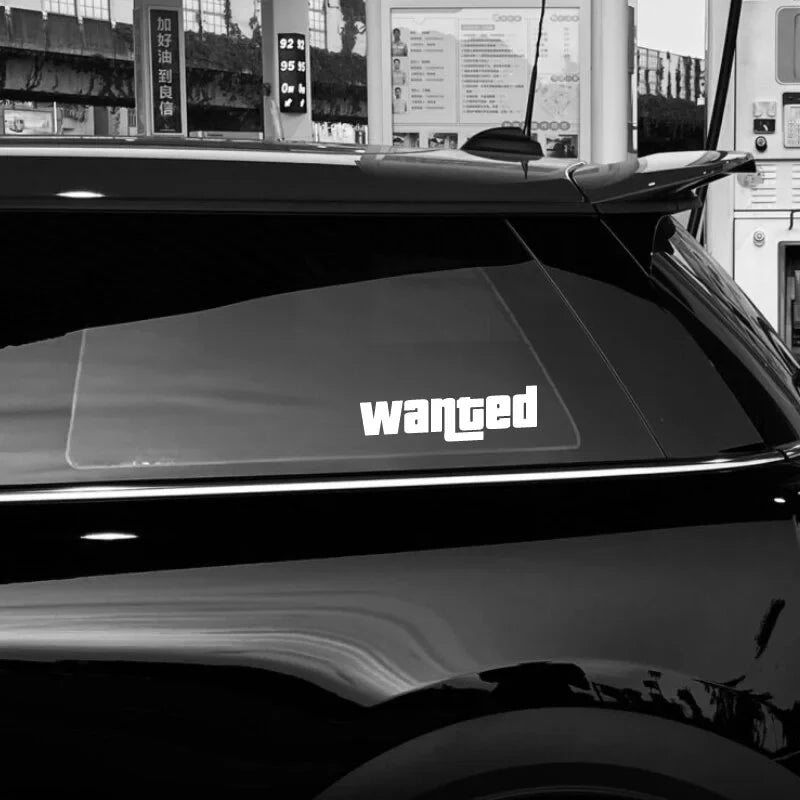 "Wanted"Stickers,funny and cool stickers For Cars, Trucks, Walls, Laptops, Windows, Motorcycles, Bumpers Or Crafts (ONLINE ORDER ONLY)