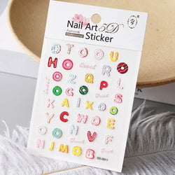 1Pc Summer Nail Art Sticker Lemon Nail Decal Nail Art Supplies Cute Fruit Strawberry Cherry Watermelon Avocado Lemon Nail Design (ONLINE ORDER ONLY)