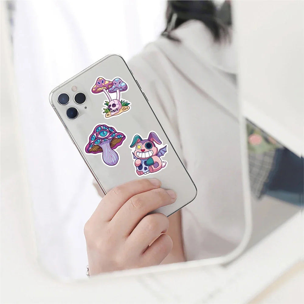10/30/50/100PCS Cute Gothic Artistic Horror Halloween Stickers Cartoon Decal Laptop Phone Luggage Funny Cool Sticker for Kid Toy (ONLINE ORDER ONLY)