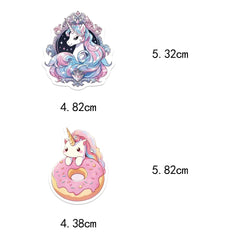 50pcs Cartoon Cute Rainbow Unicorn Stickers Pack for Scrapbooking Laptop Travel Luggage Laptop Wall Car Decoration Decal (ONLINE ORDER ONLY)