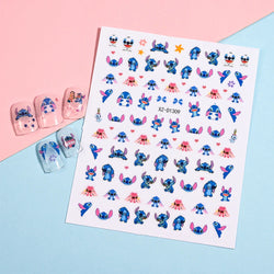 1PCS Disney Mickey Series Nail Stickers Cute 3D Minnie Nail Decorations Valentine's Day Christmas Self-Adhesive Nail Supplies *& (ONLINE ORDER ONLY)