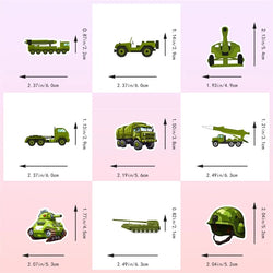 10/30/50PCS Green Military Affairs PVC Sticker Aesthetic DIY Decoration Scrapbooking Stationery School Supplies for Kids (ONLINE ORDER ONLY)
