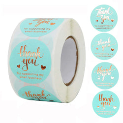 500pcs Thank You For Supporting My Small Business Floral Sticker Gift Packaging Seal Label Scrapbooking Stationery Sticker (ONLINE ORDER ONLY)