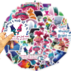 50pcs Retro Magic Genie Stickers For DIY Suitcase Water Bottle Phone Laptop Guitar Car Motorcycle Skateboard Vintage Sticker (Online Order Only)