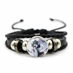 Demon Slayer Bracelet: Tanjiro & Nezuko Leather Charm (ONLINE ORDER ONLY)