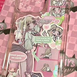 Korean ins Sweet Cool Girl Sticker Scrapbooking Diary DIY Album Decoration Sticker Aesthetic Stationery Art Supplies Personalizd (ONLINE ORDER ONLY)