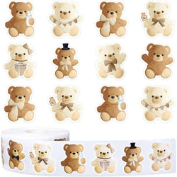 100-500pcs Cartoon Bear Animals Stickers Reward Stickers Decoration Gift Box Crafts Sticker Label Stationery (ONLINE ORDER ONLY)