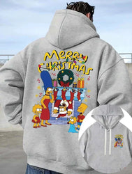 Simpsons Fleece Hoodie - Merry Christmas (ONLINE ORDER ONLY)