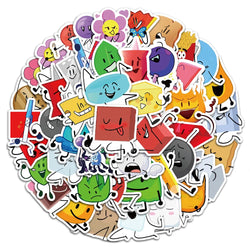 Battle for Dream Island Stickers - Cartoon Decals for Luggage, Laptop, Phone, Guitar, Car, Bike, Skateboard (Online Order Only)