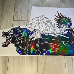Large Anime Decal Graphic For Cars Sticker Decoration Side Hood Auto Parts Die Cutting Water Proof Vinyl Decals Accessories (ONLINE ORDER ONLY)