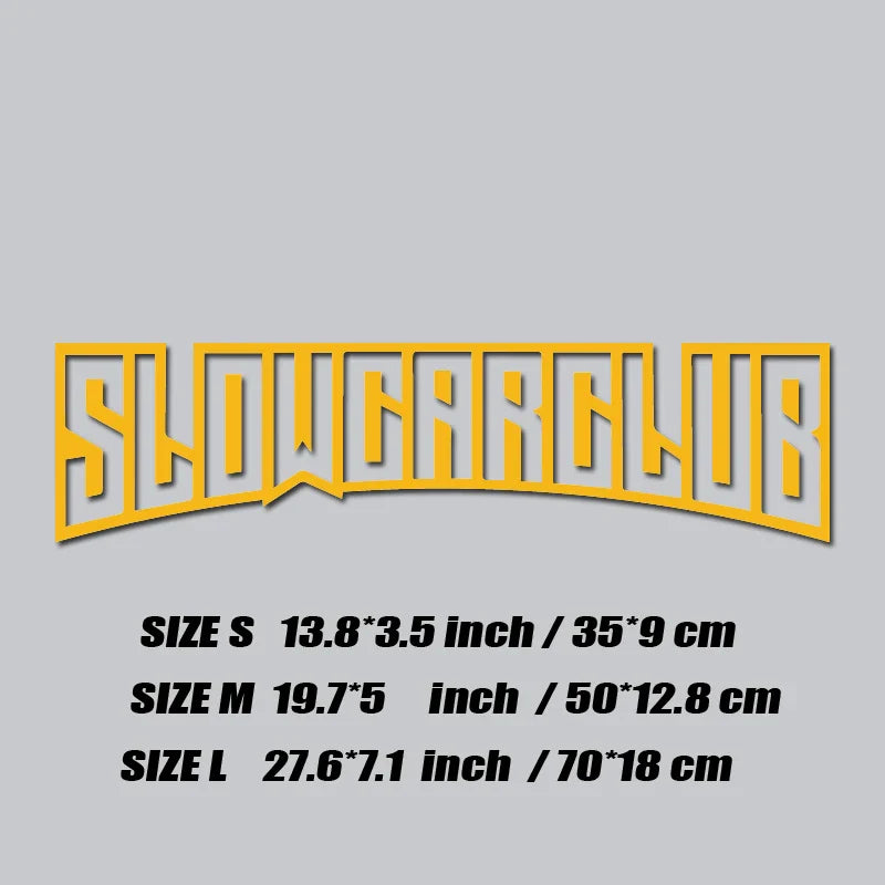 JDM decal"SLOW CAR CLUB",creative&fashion high quality sticker for cars trucks !For a Unique look (ONLINE ORDER ONLY)