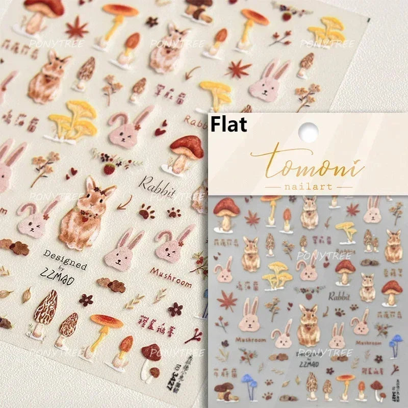 Hot Stamping Purple Line Love Heart Lace Bowknot Chain Branches Star Flower Leaf Butterfly Plant Flower Nail Art Stickers Decals (Online Order Only)