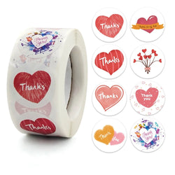 50-500pcs Cute Cartoon Cat Paw Thank You Stickers For Party Gift Decoration Packaging Label Reward Children Stationery Sticker (ONLINE ORDER ONLY)