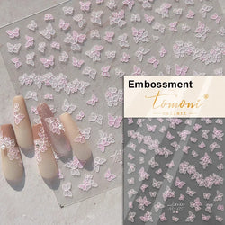Dreamy Moon Star Cloud Butterfly Starrylight Rhinestone 5D Soft Embossed Relief Nail Art Sticker 3D Decal Decoration Manicure (ONLINE ORDER ONLY)