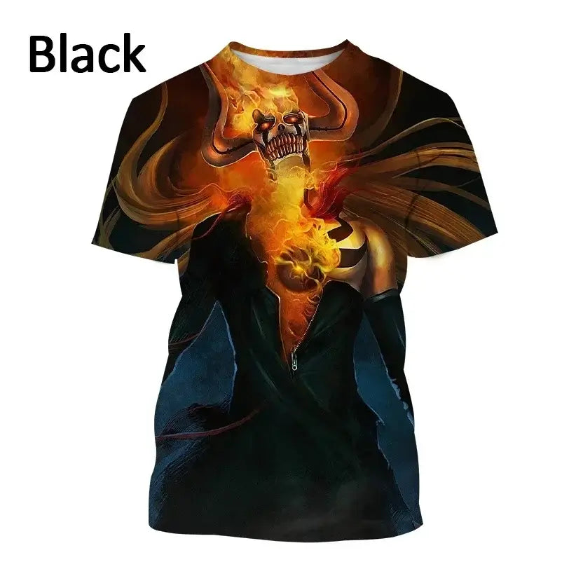 Ichigo Kurosaki T-shirt: 3D Bleach Anime Summer Top (ONLINE ORDER ONLY)