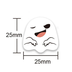 100-500pcs Halloween Sticker Ghost Labels Gift Candy Bags Seal Stickers Halloween DIY Package Paper Sticker Party Decoration (Online Order Only)