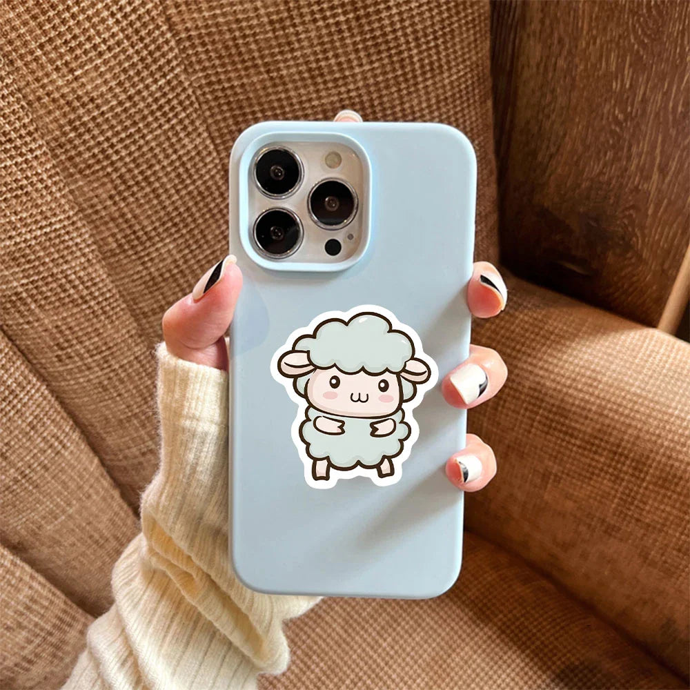 56pcs Cartoon Sheep Stickers For Journal Stationery Scrapbooking Supplies Lamb Goat Sticker Craft Scrapbooking Decals (ONLINE ORDER ONLY)