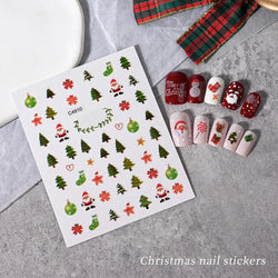 Merry Christmas Penguin Nail Art Sticker 3D Slider Deer Santa Claus Decal New Year Nail Decorations Sticker Manicure Accessories (ONLINE ORDER ONLY)