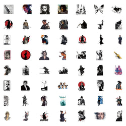 10/30/50/110PCS Vagabond Anime Stickers Japan Cartoon Sticker Cool Warrior Sticker Fridge Laptop Guitar Phone Bike Decoration (ONLINE ORDER ONLY)