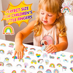 10/50Pcs Rainbow Bridge Cartoon Waterproof Stickers DIY Skateboard Fridge Motorcycle Luggage Cute Graffiti Sticker Decal Toy (ONLINE ORDER ONLY)