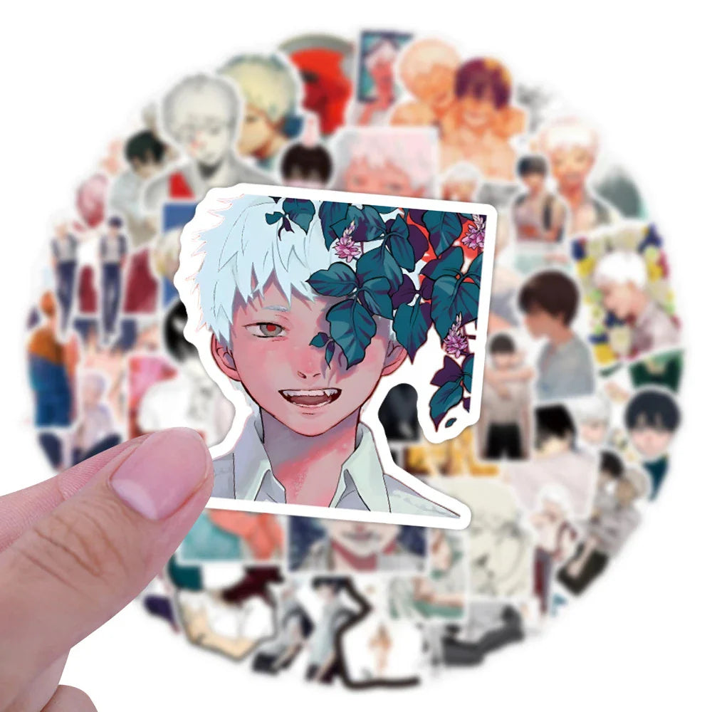 50pcs The Summer Hikari Died Stickers Cool Yoshiki Hikaru Sticker Laptop Bike Skateboard Suitcase Bike Aesthetics Decals (ONLINE ORDER ONLY)
