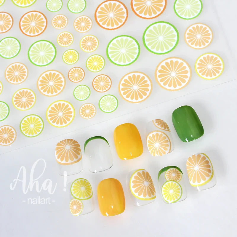 Japanese Style Little Daisy 3D Nail Stickers Summer White Florals Petals Flowers Back Glue Decals Cute Five Petals Manicure Tips (ONLINE ORDER ONLY)