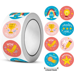 500pcs/roll Cute Cartoon Sealing Stickers Thank you Sticker Envelope Gift Decor Labels Children Stationery Stickers 1 Inch (ONLINE ORDER ONLY)