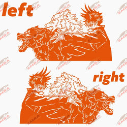 Large Anime Decal Graphic For Cars Sticker Decoration Side Hood Auto Parts Die Cutting Water Proof Vinyl Decals Accessories (ONLINE ORDER ONLY)