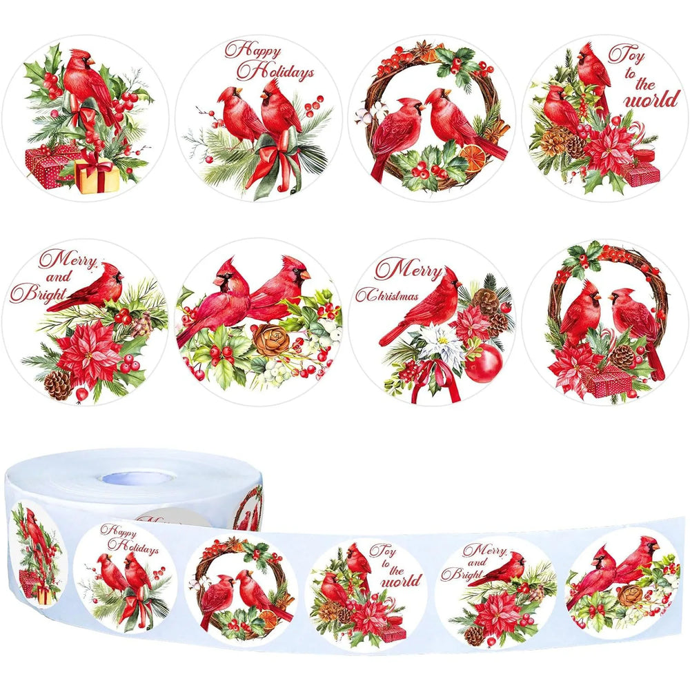 100-500Pcs Christmas Stickers Xmas Labels Stickers Decor Merry Christmas Decorations For Home New Year Gift Stationery stickers (Online Order Only)