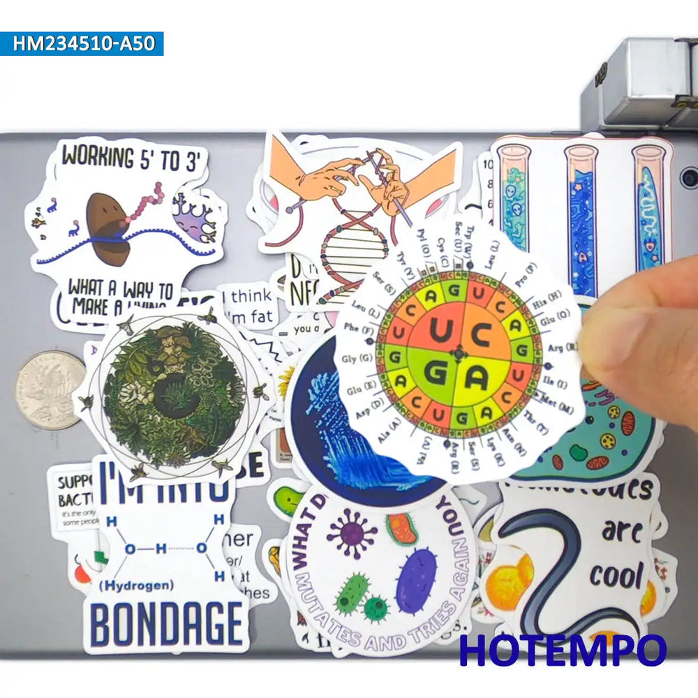 20/30/50Pieces Natural Science Funny Graffiti Biology Style Stickers for Kids Scrapbook Diary Luggage Phone Laptop Sticker Toys (Online Order Only)
