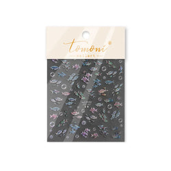 Deep Sea Animal Fish Shoal of Fish Whale Coral Dolphin Summer Beach Cute Jellyfish Bubble Bathyal Fauna Nail Art Stickers Decals (ONLINE ORDER ONLY)