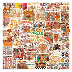 60pcs Groovy Thanksgiving Sticker Set for Suitcase, Water Cup, Phone, Laptop, Refrigerator (ONLINE ORDER ONLY)