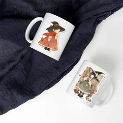10/30/50PCS Cartoon Q Witch PVC Sticker Aesthetic Children's Korean Decoration Scrapbooking Stationery School Supplies for Kids (ONLINE ORDER ONLY)